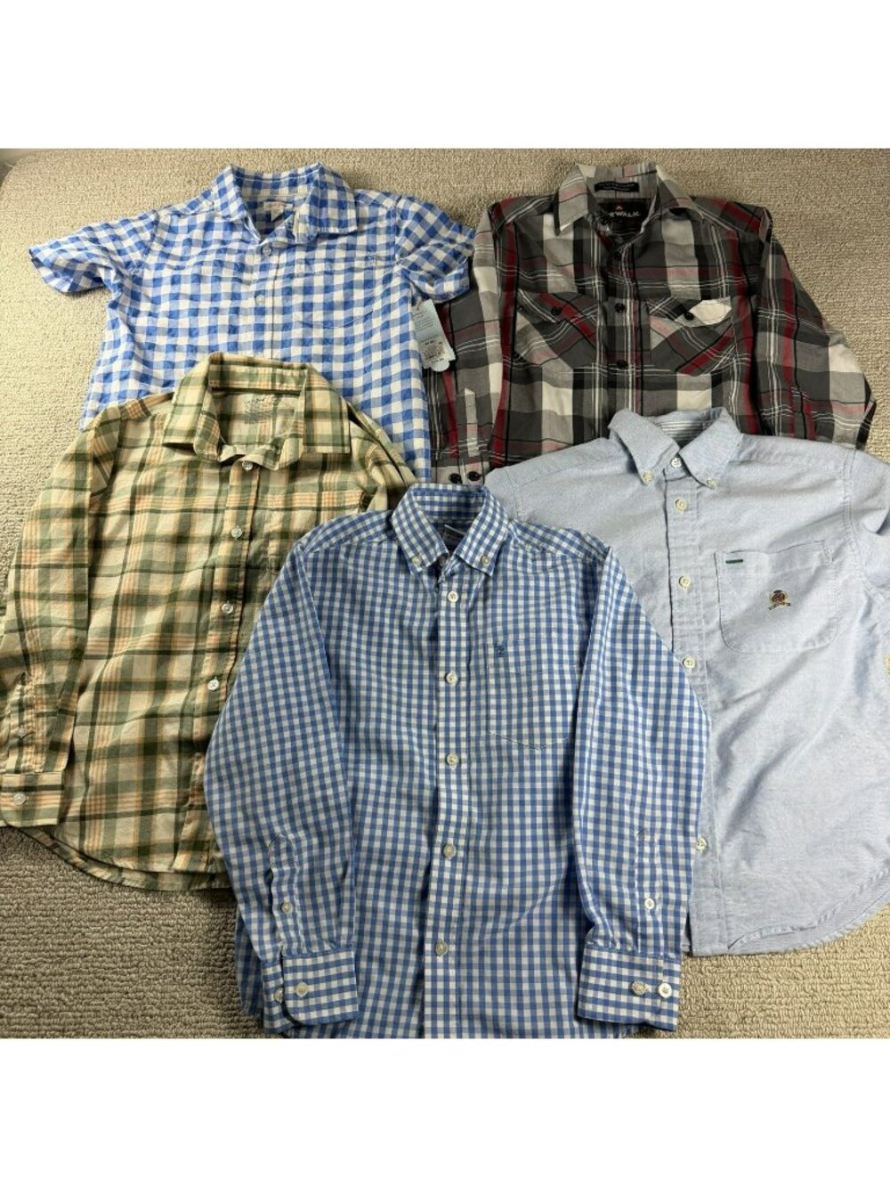 Tommy Hilfiger Izod Airwalk Button Up Shirts Various Brands Lot Of 5 Boys Size 8